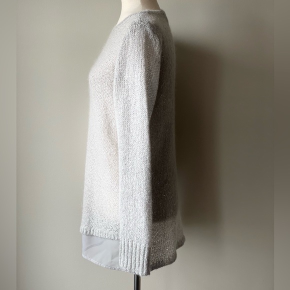 The Limited | Sequin Sweater | Light Gray | Medium - Picture 2 of 5